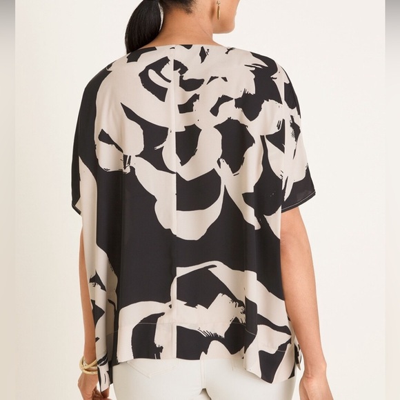Chico’s Abstract Floral Top - Picture 2 of 8
